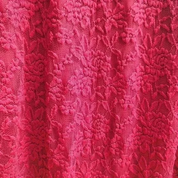 Maurices  Womens Plus Size in Red Zinfandel Double Lined Lace Dress Size XXL - Picture 14 of 15